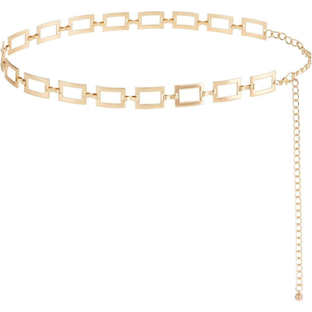 image:imageFIORETTO Chain Belt for Women Metal Waist Chain Fashion Multilayer Chain Belts for DressSquaregold